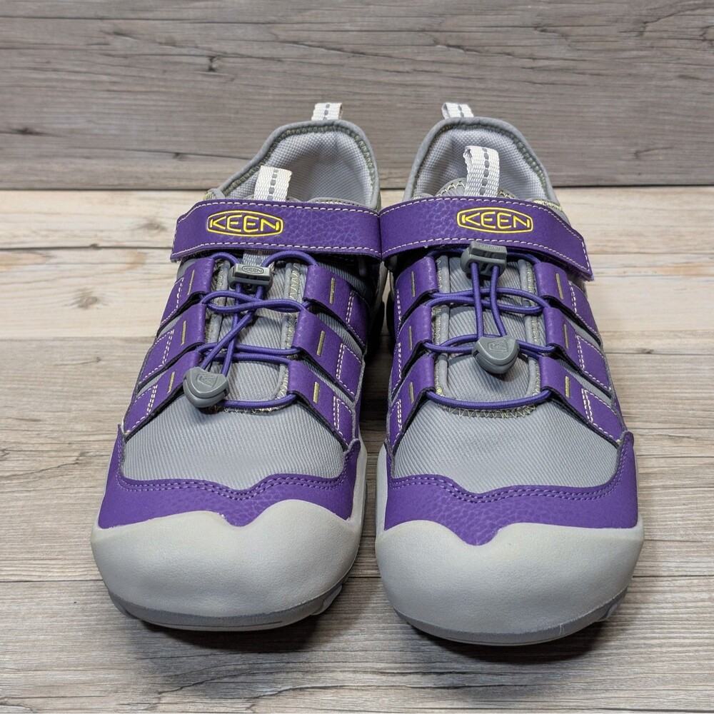 KEEN Kids Knotch Hollow Trail Sneakers Purple Grey US 6Y EU 38 Bungee